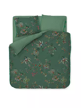PIP STUDIO | Perkal Bettwäsche CECE FIORE 2x 70x90cm/200x200cm Green | 